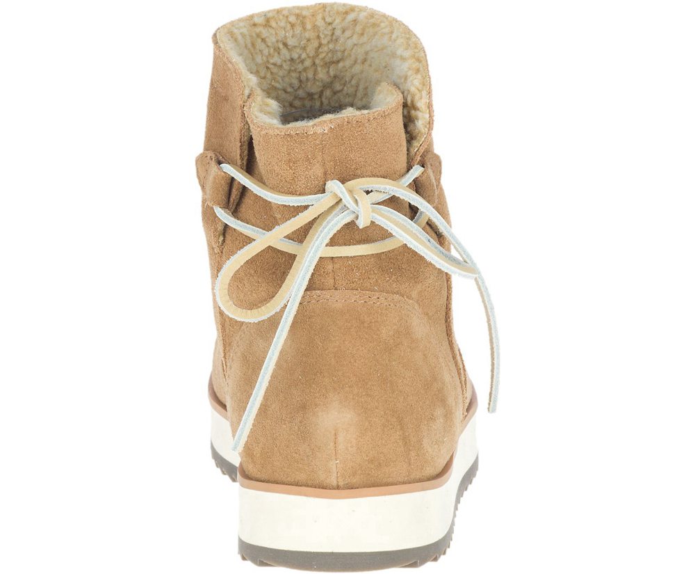 Merrell Støvler Dame - Juno Bluff Polar Waterproof - Brune - TGJ715342